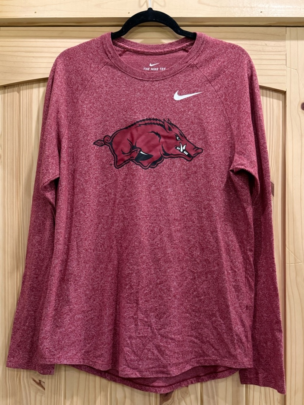 Nike Maroon‎ Heather Razorback Long Sleeve Tee